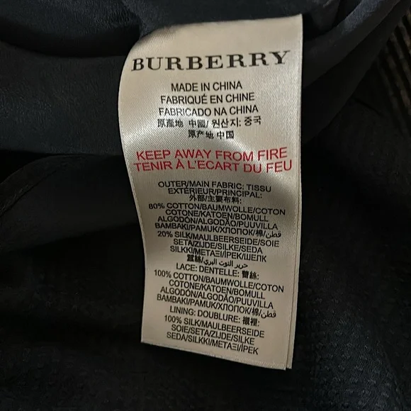 Burberry Brit Authenticated Black Embroidery Cotton Sleeveless Dress *Sz 2* 🌺🌺 - Picture 7 of 7